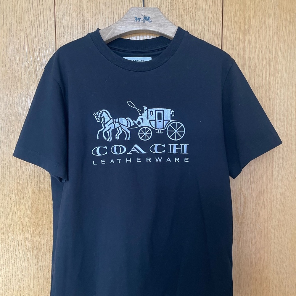 Coach Black T-Shirt with Logo
